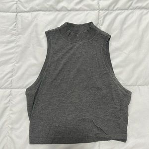 High neck lululemon crop top